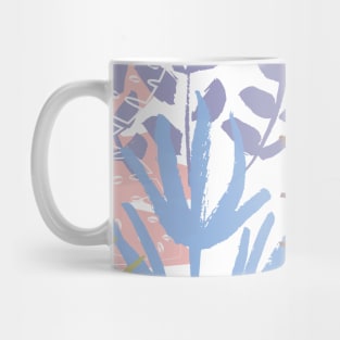 Tropical Pastel Abstract Botanical Mug